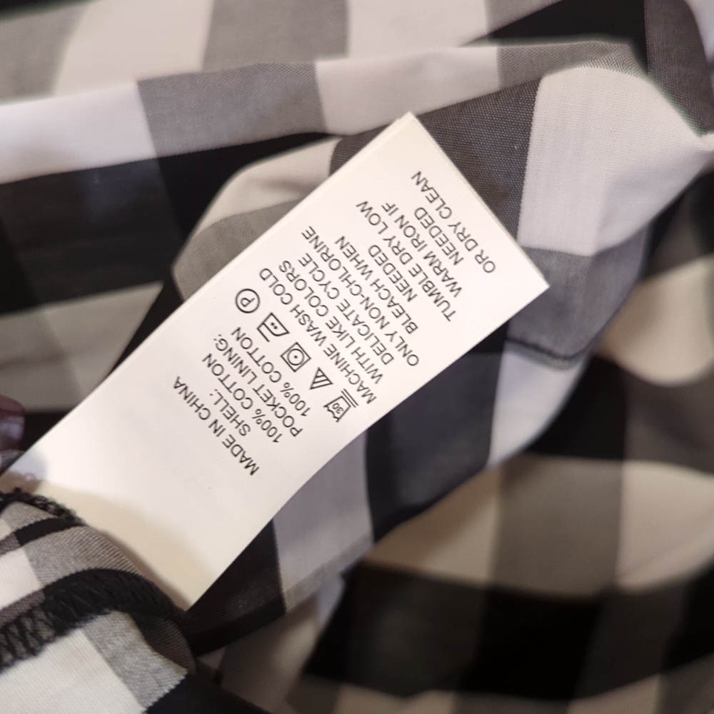 NWT Kate Spade Broome Street Collection Checkered Gingham Skirt Size Small - Picture 6 of 8
